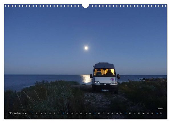 Produktbild: Vanlife - Leben, fahren, frei sein mit dem Wohnmobil (Wandkalender 2026 DIN A3 quer), CALVENDO Monatskalender