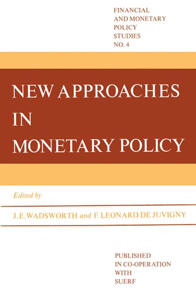 Produktbild: New Approaches in Monetary Policy