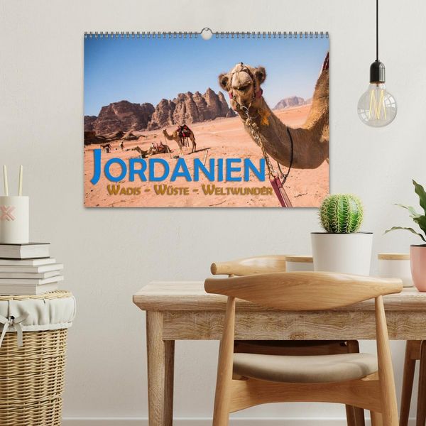 Produktbild: Jordanien - Wadis - W&uuml;ste - Weltwunder (Wandkalender 2026 DIN A3 quer), CALVENDO Monatskalender