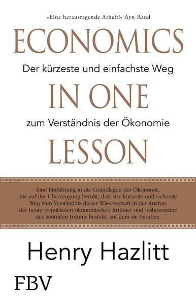 Produktbild: Economics in one Lesson
