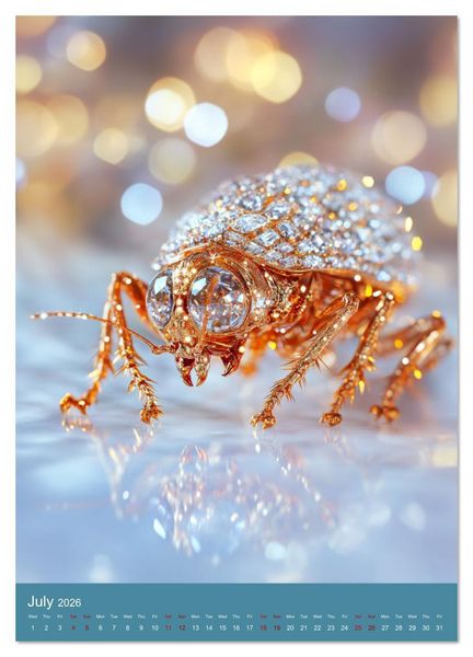 Produktbild: Sparkeling Creepy Crawlies (Wall Calendar 2026 DIN A3 portrait), CALVENDO 12 Month Wall Calendar