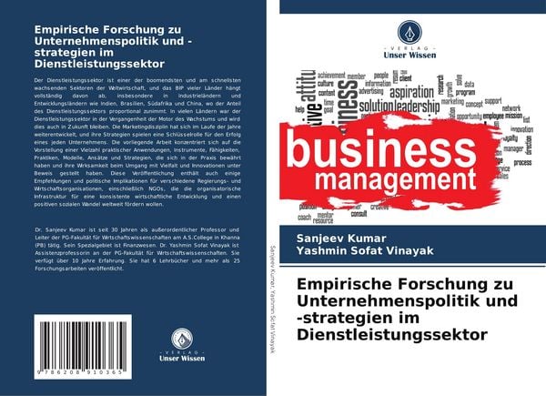 Produktbild: Empirische Forschung zu Unternehmenspolitik und -strategien im Dienstleistungssektor