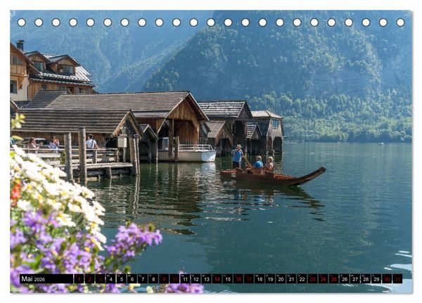 Produktbild: Welterberegion Hallstatt Dachstein (Tischkalender 2026 DIN A5 quer), CALVENDO Monatskalender