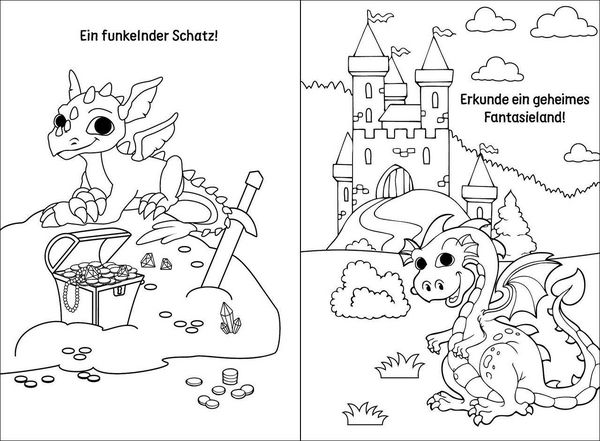Produktbild: Diamond Painting - Bastelspa&szlig; mit Diamanten - Drachen
