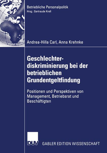 Produktbild: Geschlechterdiskriminierung bei der betrieblichen Grundentgeltfindung