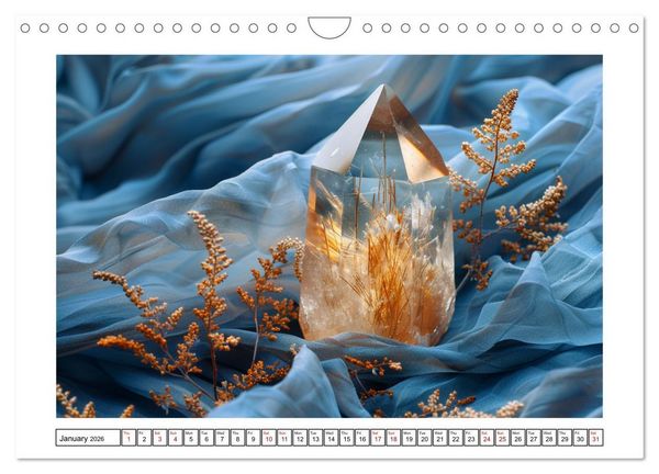 Produktbild: Shining Semi-Precious Stones (Wall Calendar 2026 DIN A4 landscape), CALVENDO 12 Month Wall Calendar