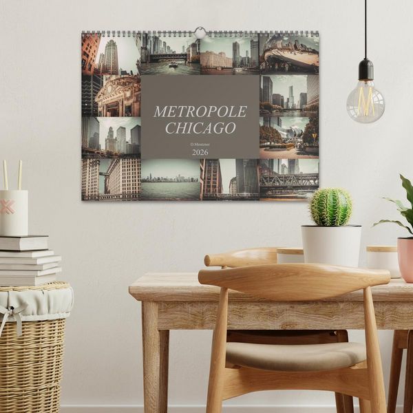 Produktbild: Metropole Chicago (Wandkalender 2026 DIN A3 quer), CALVENDO Monatskalender