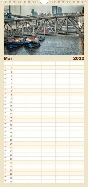 Produktbild: Hamburg - Familienplaner hoch (Wandkalender 2022 , 21 cm x 45 cm, hoch)
