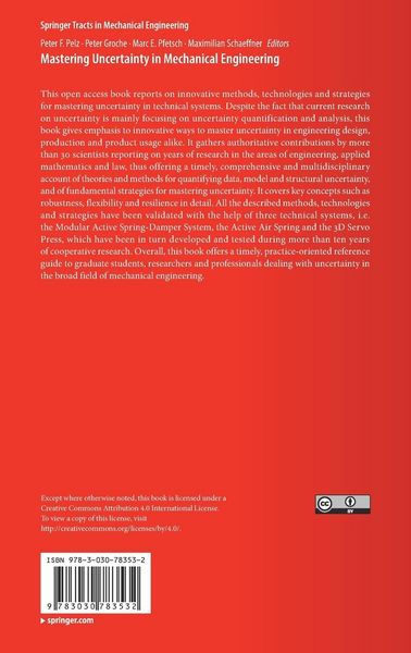 Produktbild: Mastering Uncertainty in Mechanical Engineering