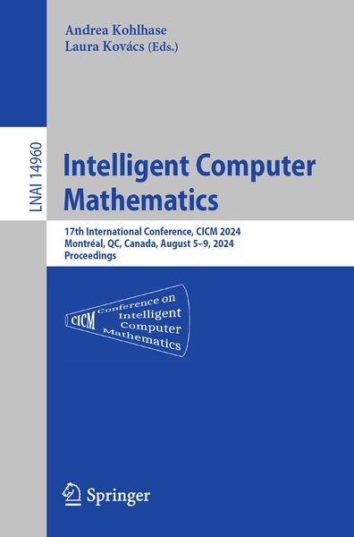 Produktbild: Intelligent Computer Mathematics