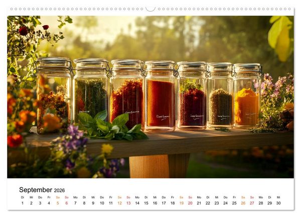 Produktbild: K&uuml;chenkalender Glaswerk (hochwertiger Premium Wandkalender 2026 DIN A2 quer), Kunstdruck in Hochglanz
