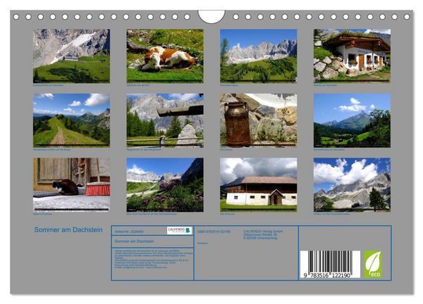 Produktbild: Sommer am Dachstein (Wandkalender 2026 DIN A4 quer), CALVENDO Monatskalender