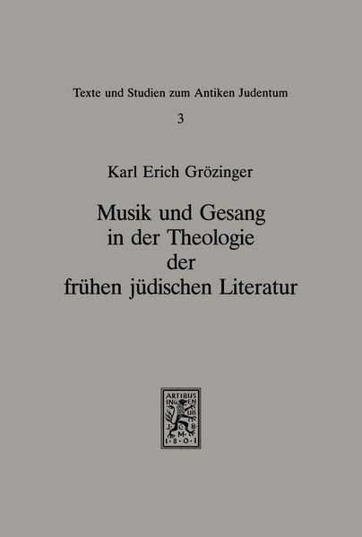 Produktbild: Musik und Gesang in der Theologie der fr&uuml;hen j&uuml;dischen Literatur