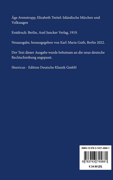 Produktbild: Isl&auml;ndische M&auml;rchen und Volkssagen
