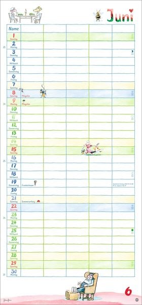  "Helme Heine: Familienplaner 2025" kaufen Bildidee 