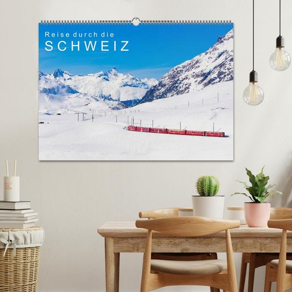 Produktbild: Reise durch die SCHWEIZ (Wandkalender 2027 DIN A2 quer), CALVENDO Monatskalender