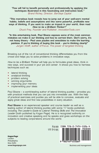 Produktbild: How to be a Brilliant Thinker