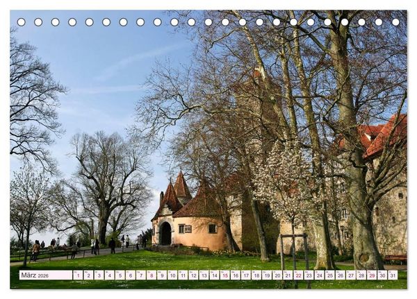 Produktbild: Romantisches Rothenburg ob der Tauber (Tischkalender 2026 DIN A5 quer), CALVENDO Monatskalender
