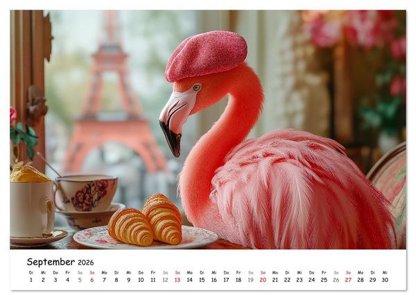 Produktbild: Lustige Tierreisen - Bunter Spa&szlig; f&uuml;r Kinder (Wandkalender 2026 DIN A3 quer), CALVENDO Monatskalender