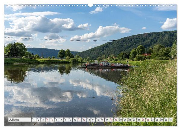 Produktbild: Das Weserbergland (hochwertiger Premium Wandkalender 2026 DIN A2 quer), Kunstdruck in Hochglanz