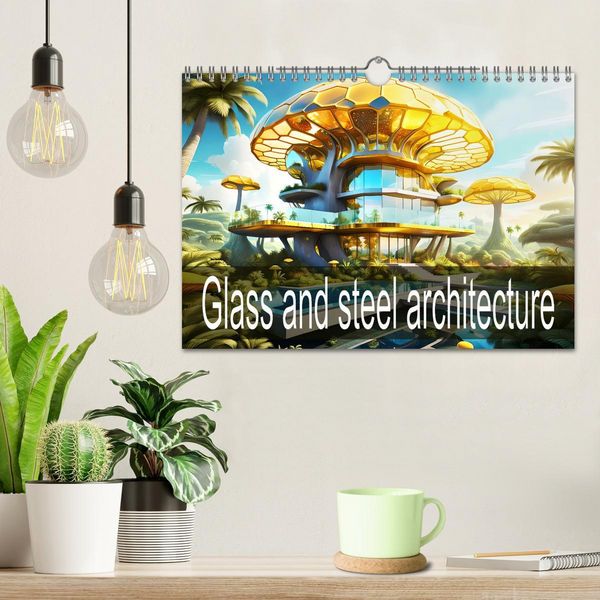Produktbild: Glass and steel architecture (Wall Calendar 2026 DIN A4 landscape), CALVENDO 12 Month Wall Calendar