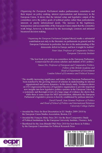 Produktbild: Organising the European Parliament