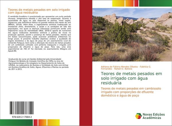 Produktbild: Teores de metais pesados em solo irrigado com &aacute;gua residu&aacute;ria