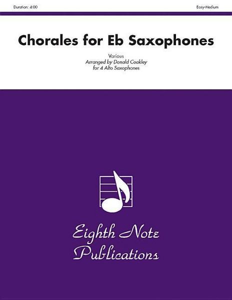 Produktbild: Chorales for E-Flat Saxophones
