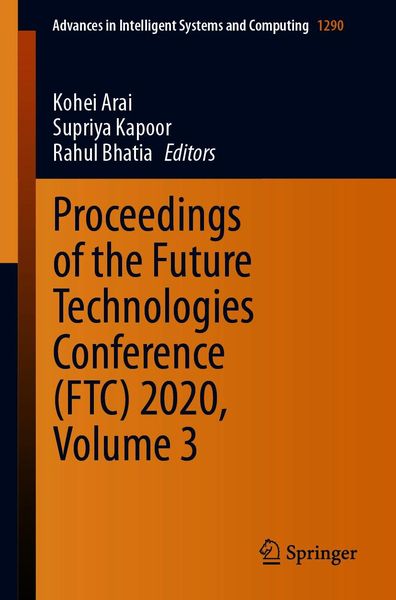 Produktbild: Proceedings of the Future Technologies Conference (FTC) 2020, Volume 3