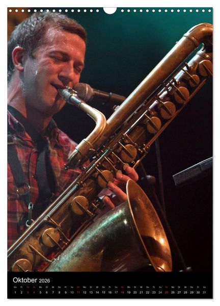 Produktbild: Jazz Momente - Kalender 2026 - (Wandkalender 2026 DIN A3 hoch), CALVENDO Monatskalender
