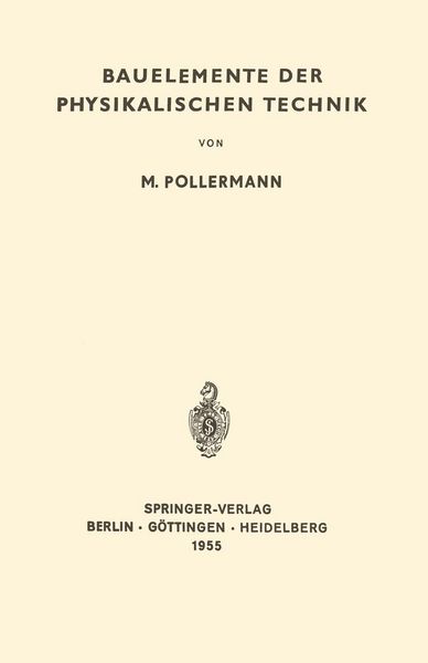 Produktbild: Bauelemente der Physikalischen Technik
