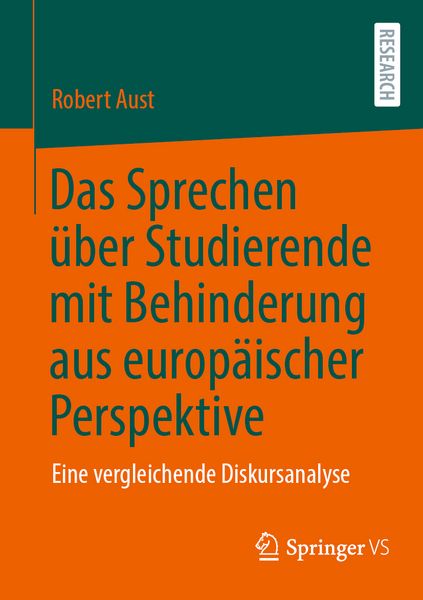 Produktbild: Das Sprechen &uuml;ber Studierende mit Behinderung aus europ&auml;ischer Perspektive