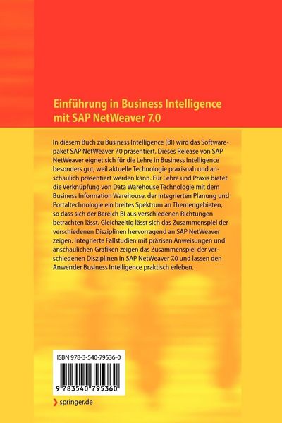 Produktbild: Einf&uuml;hrung in Business Intelligence mit SAP NetWeaver 7.0