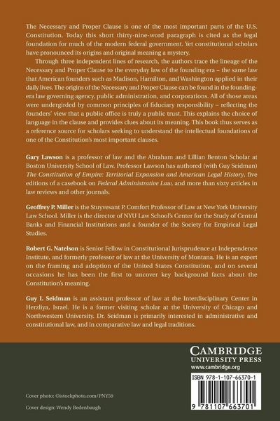 Produktbild: The Origins of the Necessary and Proper Clause