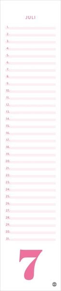 Produktbild: Geburtstagskalender neutral Langplaner mini