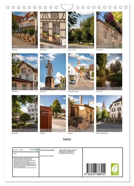 Produktbild: Ilsfeld (Wandkalender 2026 DIN A4 hoch), CALVENDO Monatskalender
