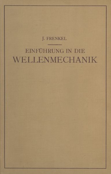 Produktbild: Einfuhrung in die Wellenmechanik