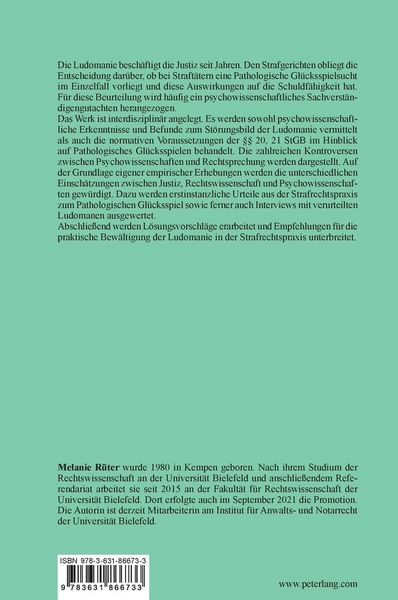 Produktbild: Ludomanie im Strafrecht