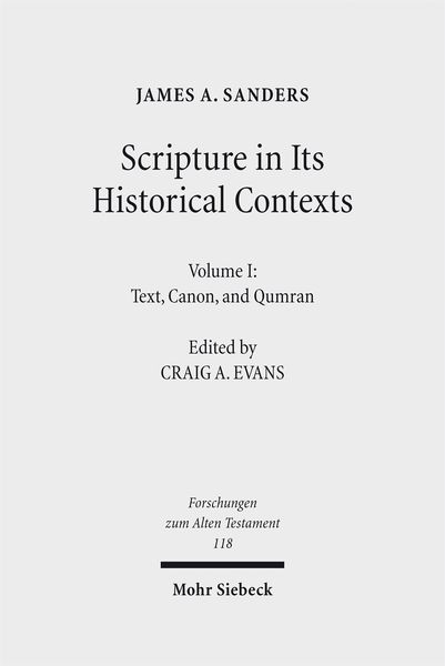 Produktbild: Scripture in Its Historical Contexts