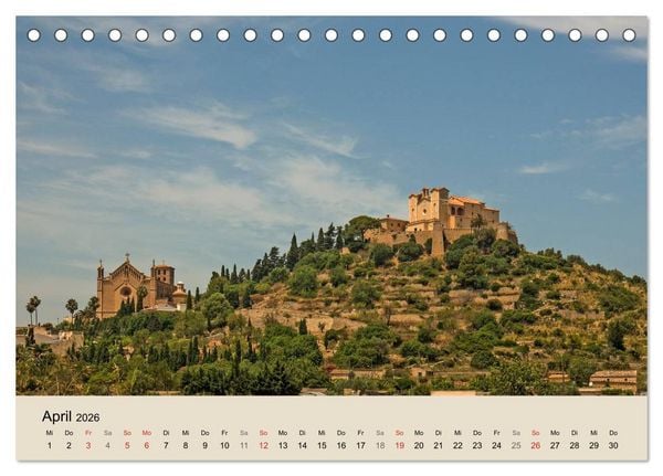 Produktbild: Mallorca - Traumhafte Balearen Insel (Tischkalender 2026 DIN A5 quer), CALVENDO Monatskalender