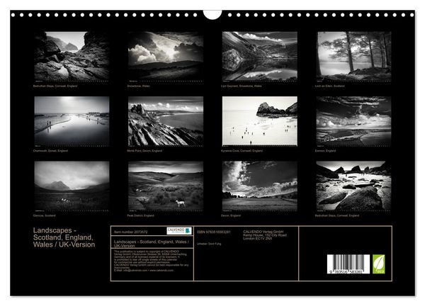 Produktbild: Landscapes - Scotland, England, Wales / UK-Version (Wall Calendar 2026 DIN A3 landscape), CALVENDO 12 Month Wall Calendar