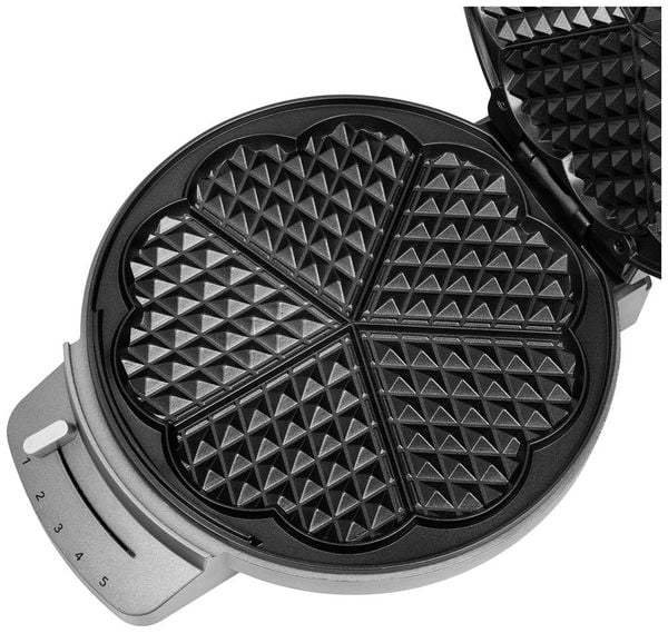 Produktbild: Princess 132380 Waffeleisen Grau (metallic)