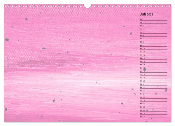Produktbild: Pastellbunter DIY-Bastelkalender (Wandkalender 2026 DIN A3 quer), CALVENDO Monatskalender