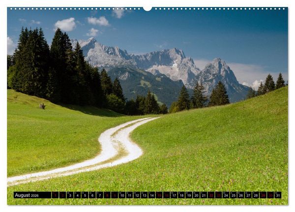 Produktbild: Werdenfelser Land (hochwertiger Premium Wandkalender 2026 DIN A2 quer), Kunstdruck in Hochglanz