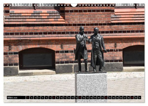 Produktbild: Grabow - Fachwerkstadt an der Elde (Wandkalender 2026 DIN A3 quer), CALVENDO Monatskalender