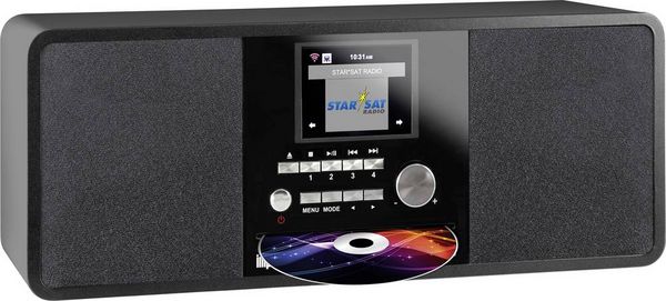 Produktbild: Imperial DABMAN i200CD Internet Tischradio DAB+, UKW, Internet Bluetooth&reg;, DLNA, WLAN, AUX, Internetradio DLNA-f&auml;hig Schwarz
