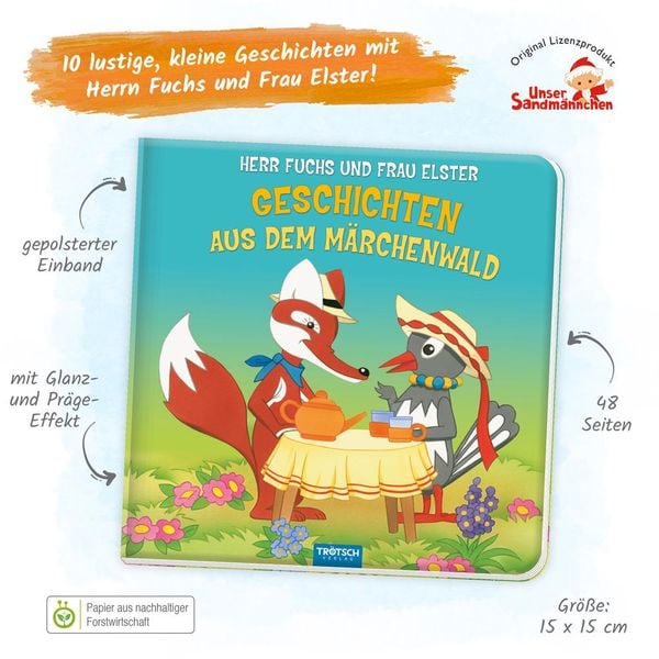 Trötsch Sandmännchen-Kindertasse Mit Fuchs & Elster – Perfekte Geschenkidee Für Kleinkinder