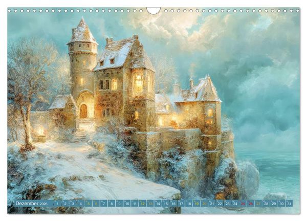 Produktbild: M&auml;rchenschl&ouml;sser - Imposante Fantasiepal&auml;ste (Wandkalender 2026 DIN A3 quer), CALVENDO Monatskalender