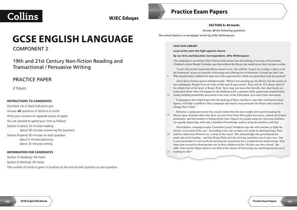 Produktbild: WJEC Eduqas GCSE 9-1 English Language and Literature All-in-One Complete Revision and Practice