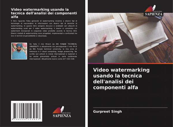 Produktbild: Video watermarking usando la tecnica dell'analisi dei componenti alfa